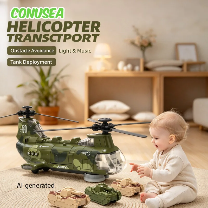 Baby Baby Electric Universal Plane Model Helicopter Aircraft Children Toy Rotating Light Music Transport Plane Tank Toy Boys Girls - Aliexpress Deal