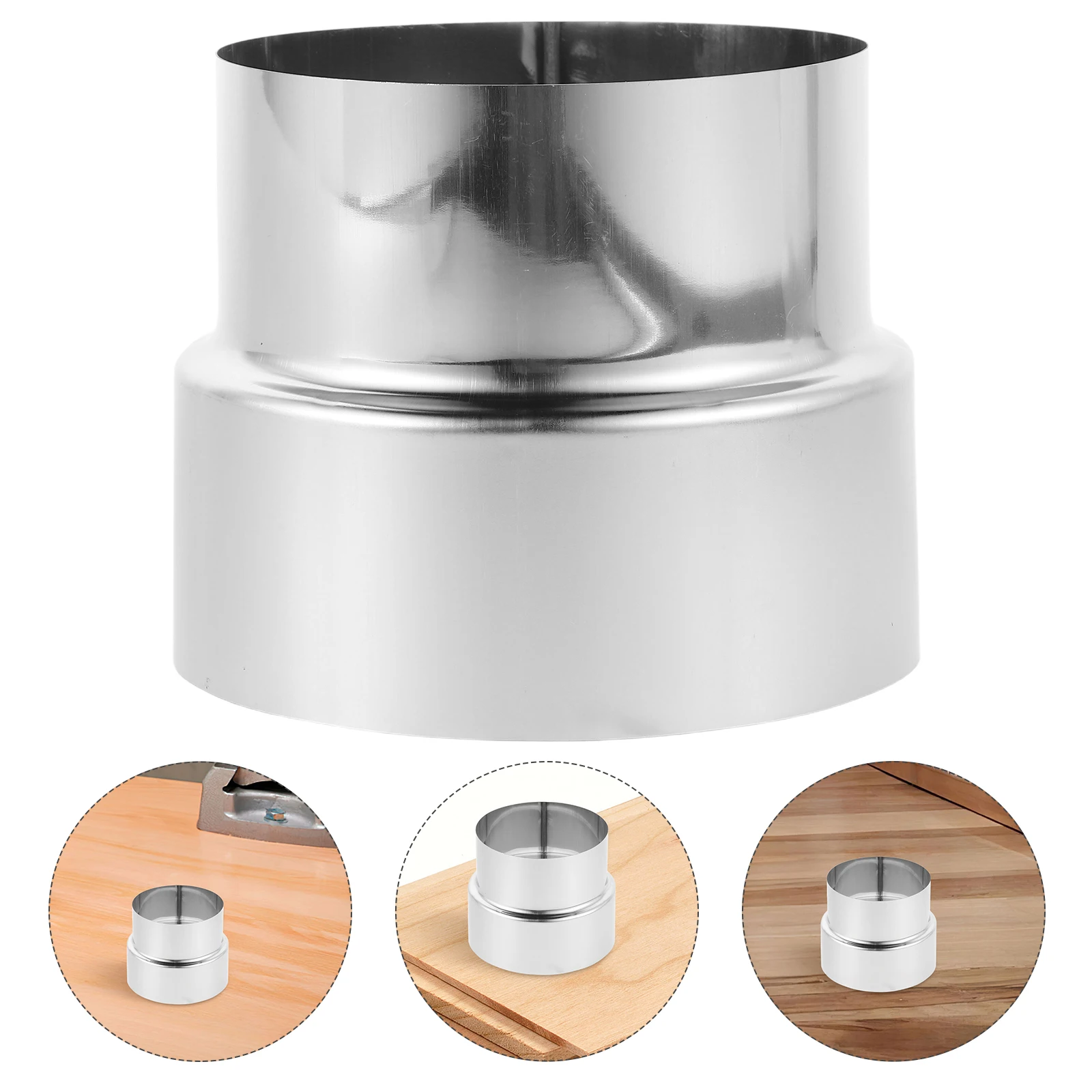 Stainless Steel Exhaust Pipe Reducer Adapter 10Cm To 9Cm Gas Water Heater Replacement Part Efficient Venting Household