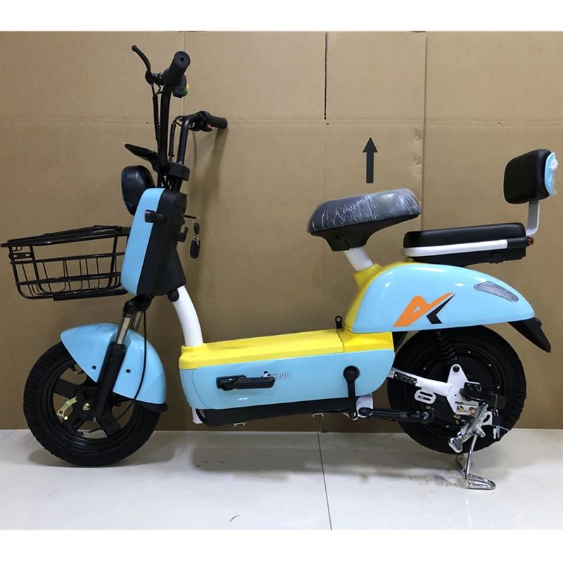 2022 Factory Wholesale  Adult electric car  electric bicycle two-wheeled battery car double small electric motorcyclecustom