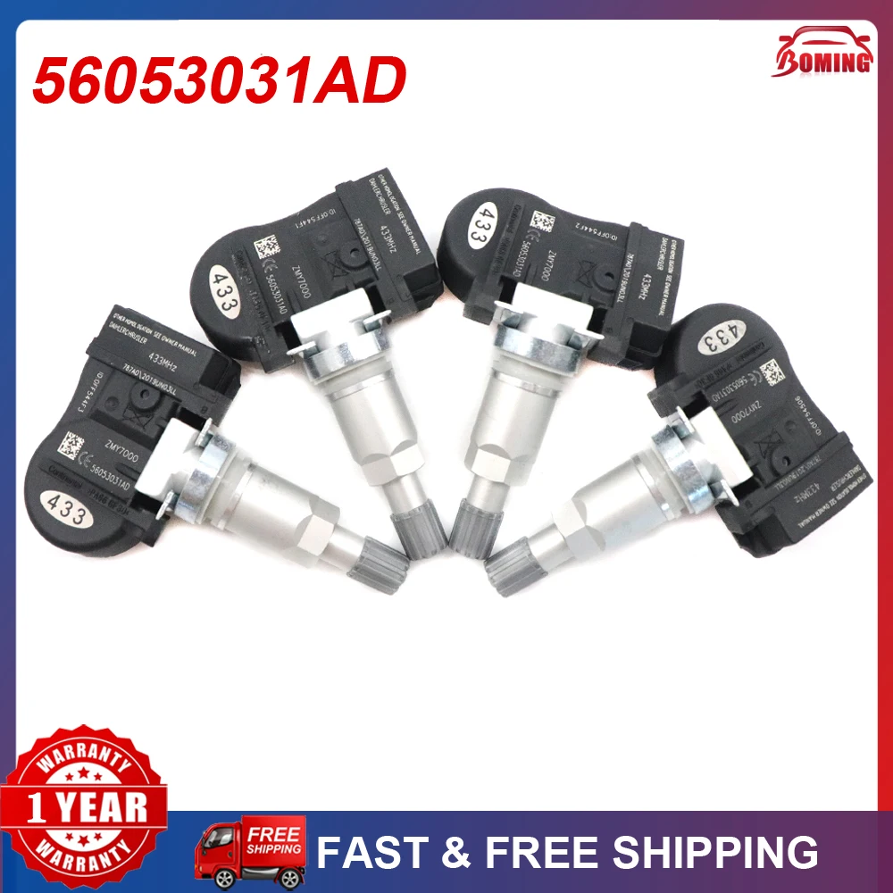 56053031AD автомобильный новый датчик давления в шинах TPMS для автомобиля, зарядное устройство Dodge Grand Magnum Chrysler 200 300 Sebring 433 МГц 68078768AC