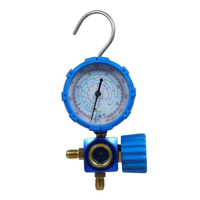 

Low Pressure Single Manifold Gauge 0-500PSI For Refrigerant Air Conditioner Maintenance Tool 1/4" SAE Universal Interface