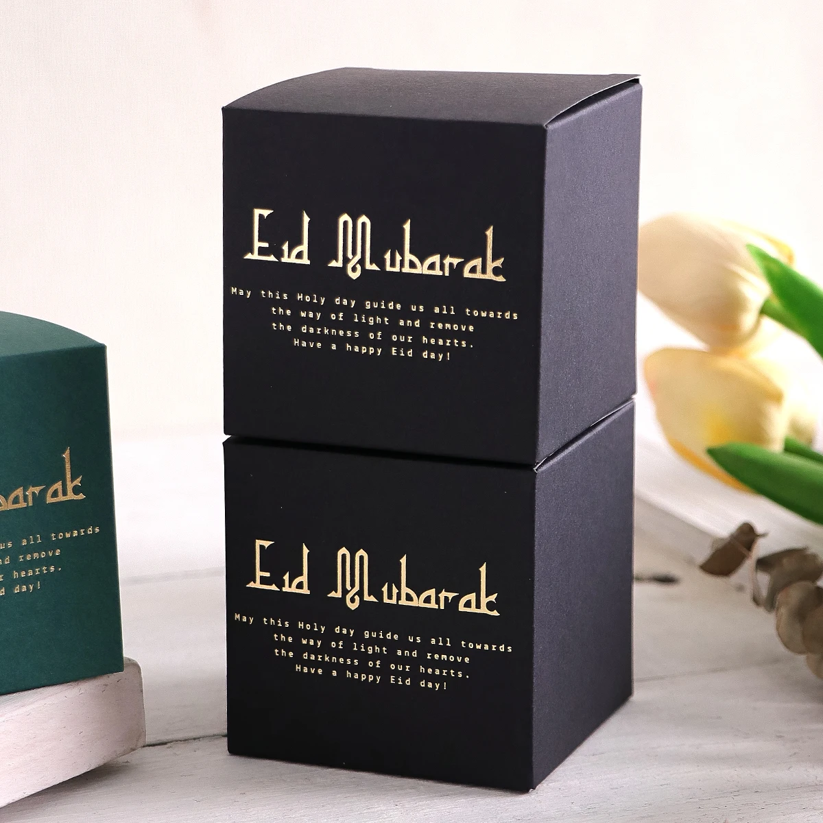 10Pack Eid Mubarak Gift Boxes, Perfect for Candies, Chocolates and Small Gifts, Ramadan Gift Boxes Islamic Muslim Festival Happy