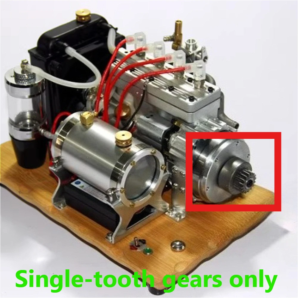 

CISON Miniature Four Cylinder Engine Parts Engine Clutch Parts Inertia Gear Synchronous Belt Pulley Ship Model Gear Double Gear