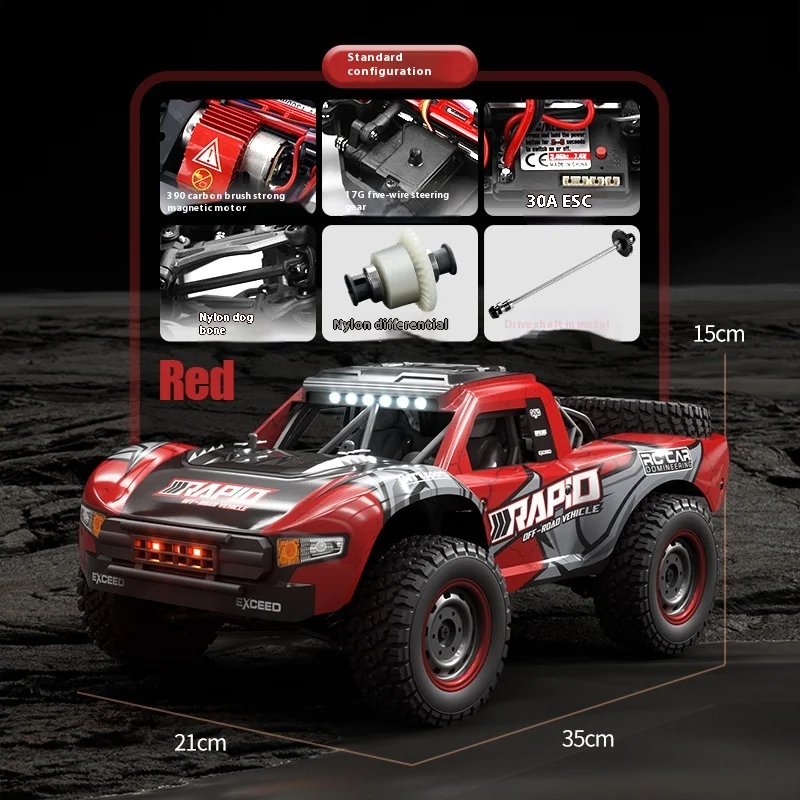 New Full Scale Four-Wheel Drive Brushless Rc High-Speed Car Bigfoot Off-Road Racing Model Toy Rc Remote Control Car