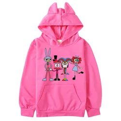 2024 Spiel Cartoon Circo Digital Ropa Hoodie Kinder Jax Pomni Sweatshirt Mädchen lässig Langarm Outwear Jungen Mäntel Unisex Kleidung