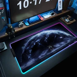 EldenS R-RingS Mouse Pad Gaming LED Mouse Mat 600x300 Mousemats Table Pads PC Kawaii Desk Mat RGB Keyboard Mat XXL