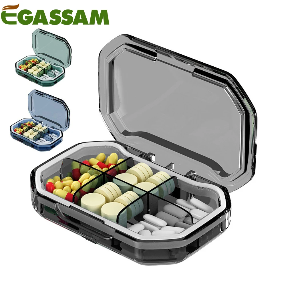 

1PCS Daily Pill Organizer, Travel Pill Organizer for Purse Pocket to Hold Vitamins, Cod Liver Oil, Supplements and Medication