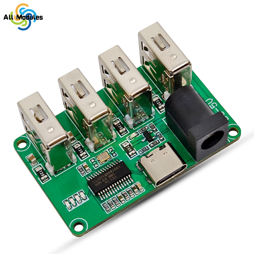 

DC5V 1 to 4 port PH2.0 Interface Version One To Four Usb 2.0 Hub Hub Module No Drive Usb Divider 1-to-4