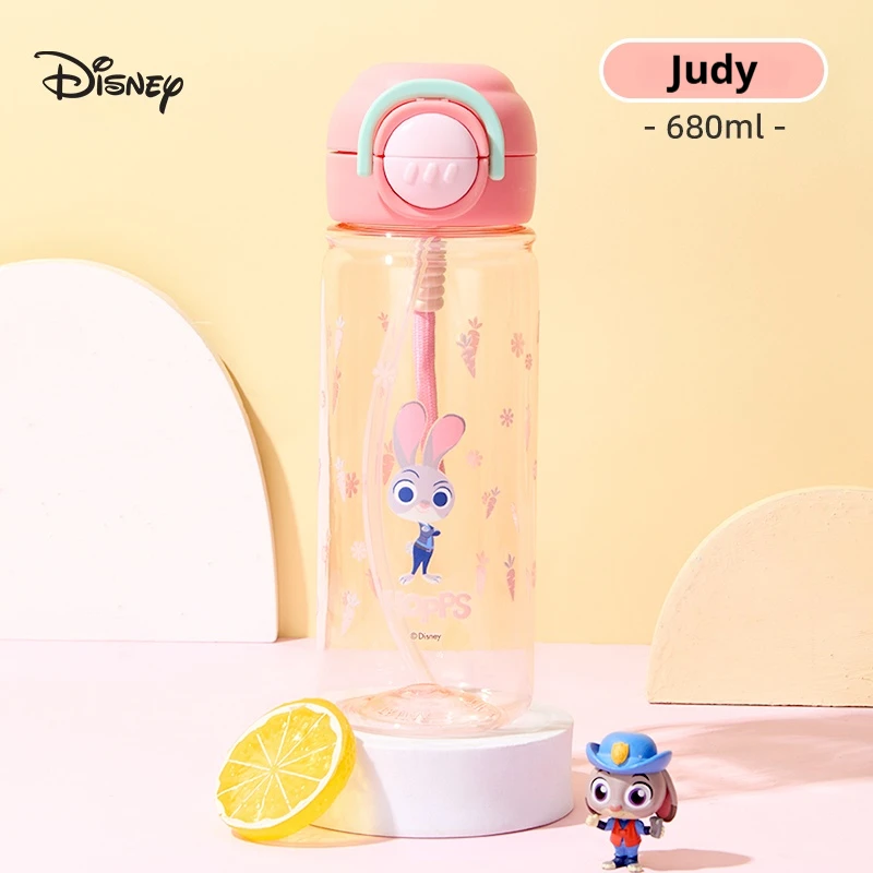 Disney Kids' Water Bottle, Sports Water Bottle, Large-Capacity Summer Water Bottle, Student Direct-Drink Straw Cup view 4