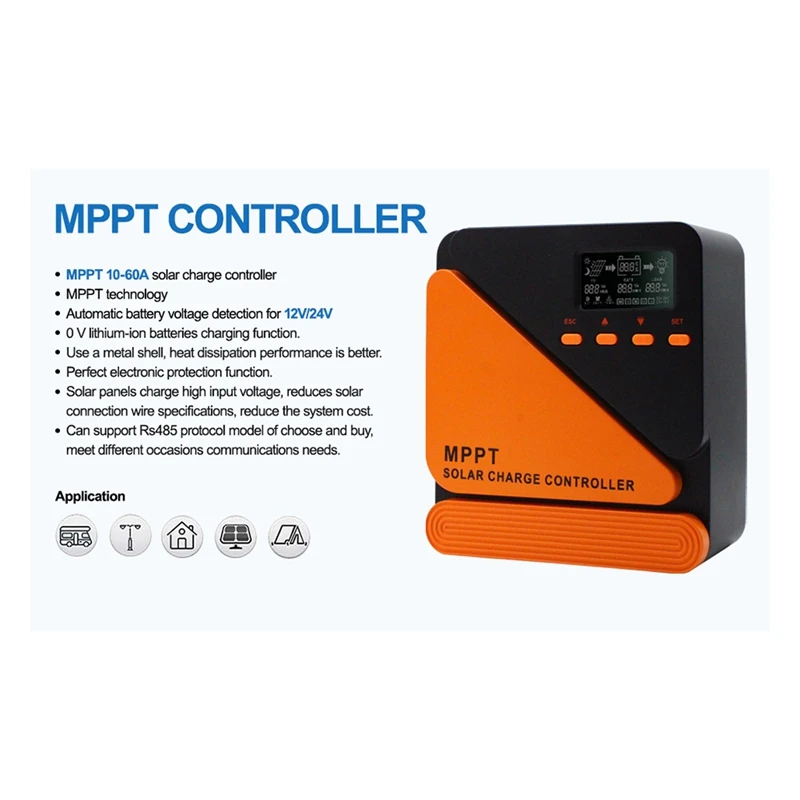 Solar Charge Controller MPPT 30A Solar Panel Solar Charge Regulator 12V 24V Battery PV Input 100VOC