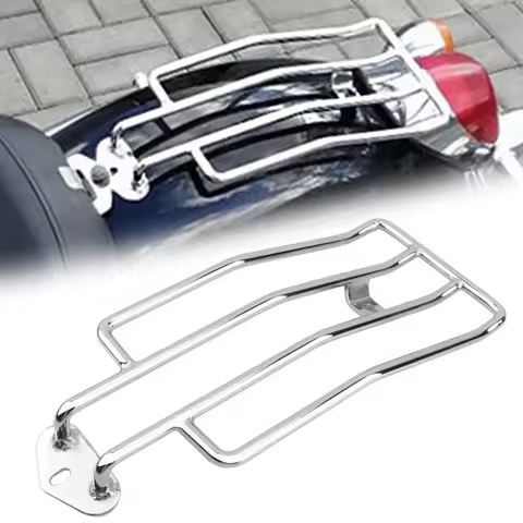Motorcycle Chrome Luggage Rack Support Shelf Rear Solo Seat For Harley Sportster Iron XL883 XL1200 X48 Custom Roadster