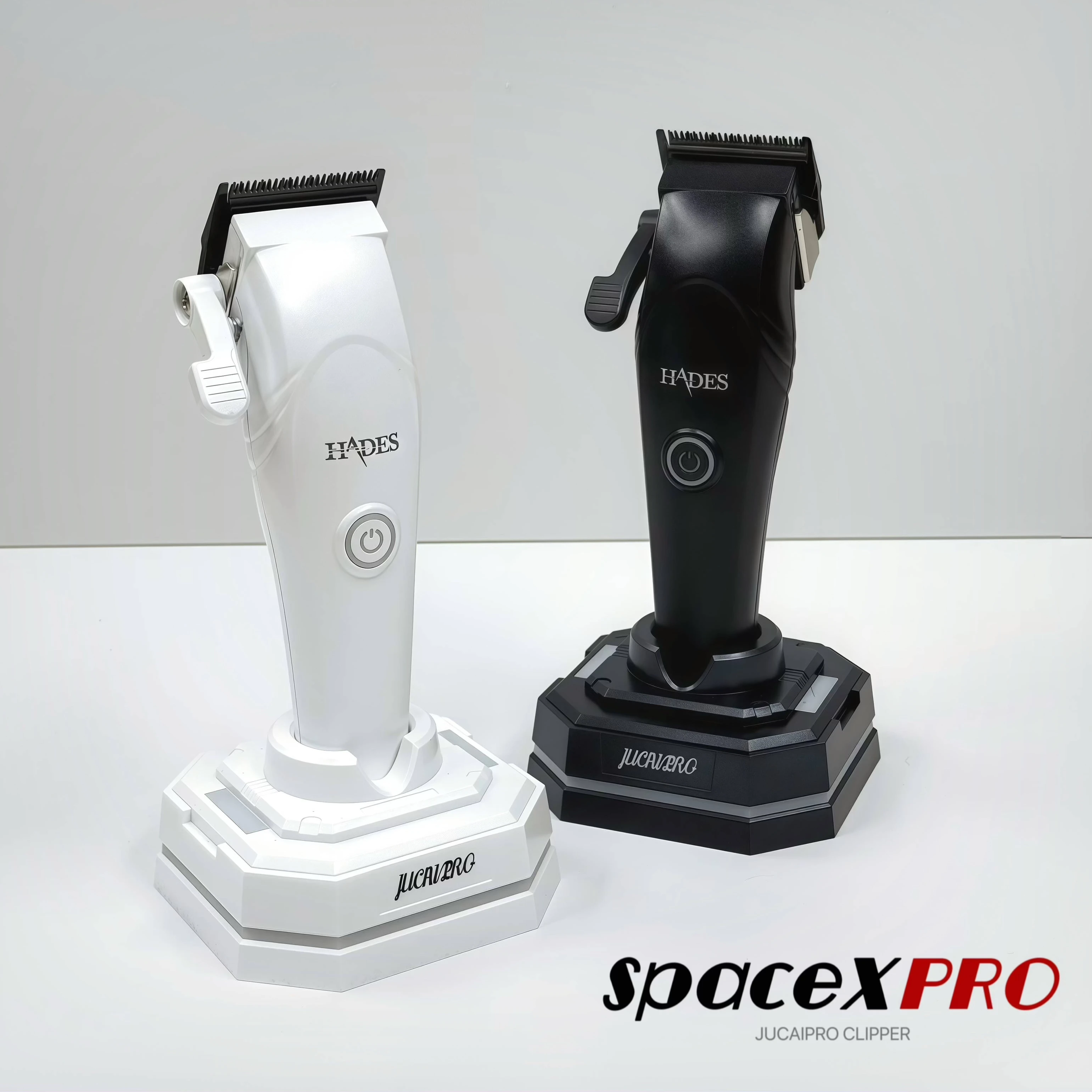 SPACEXPRO Jucai/Starship Series Fast Charging Technology 9CR Steel Head Digital Brushless Motor Professional Oil Head Clipper