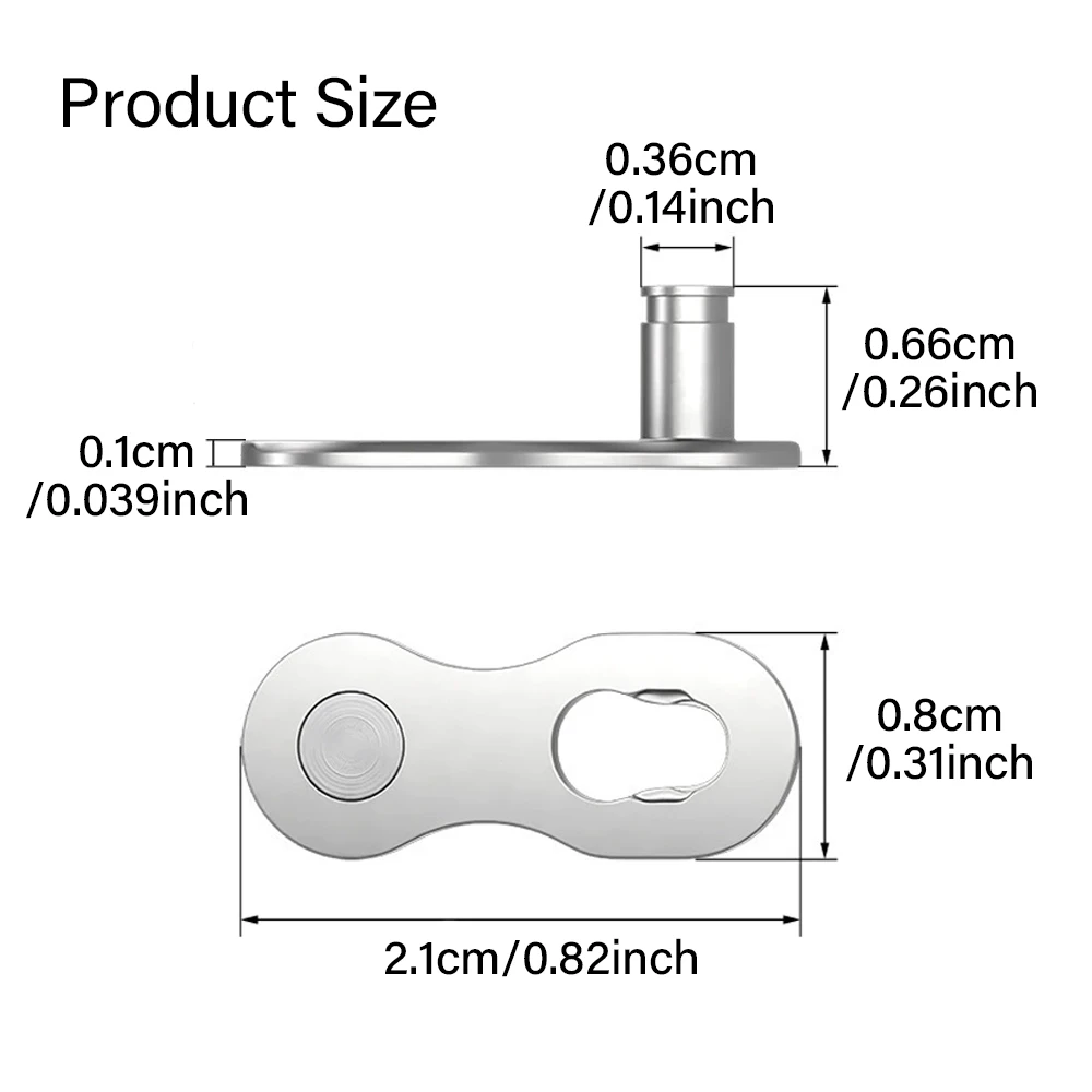 6pcs Bicycle Chain Connector Quick Release Link  High Carbon Steel Anti-Rust Electroplating for 6/7/8S Bike Easy Install Durable