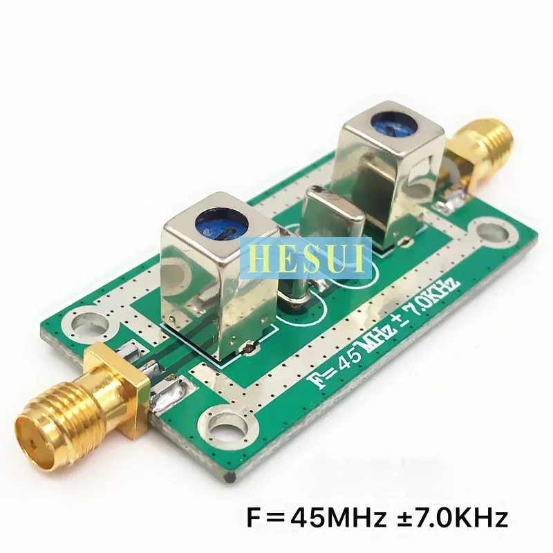 Quartz crystal bandpass narrow-band filter 45MHz ±7KHz