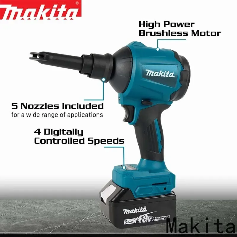 ماكيتا 180 أدوات كهربائية ماكيتا 18 فولت أدوات DAS180 مسدس إزالة الغبار الهوائي عالي الطاقة لنفخ الغبار في المساحات الضيقة أدوات كهربائية
