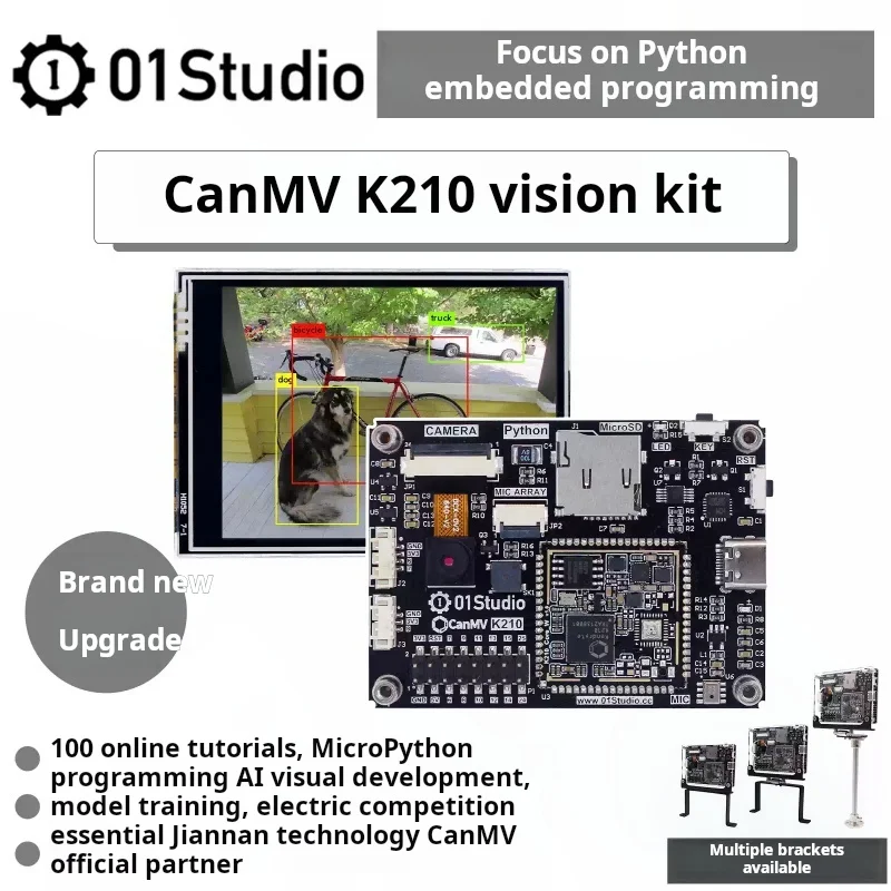 01Studio CanMV K210 AI Development Board Visual Recognition Module Python Artificial Intelligence Programming Camera Sensor