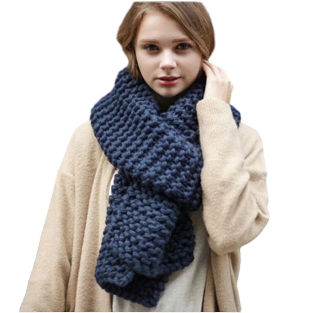 Non-toxic And Skin-friendly Acrylic Fiber Made Scarf Fine Stitching New Year Scarf Female Autumn