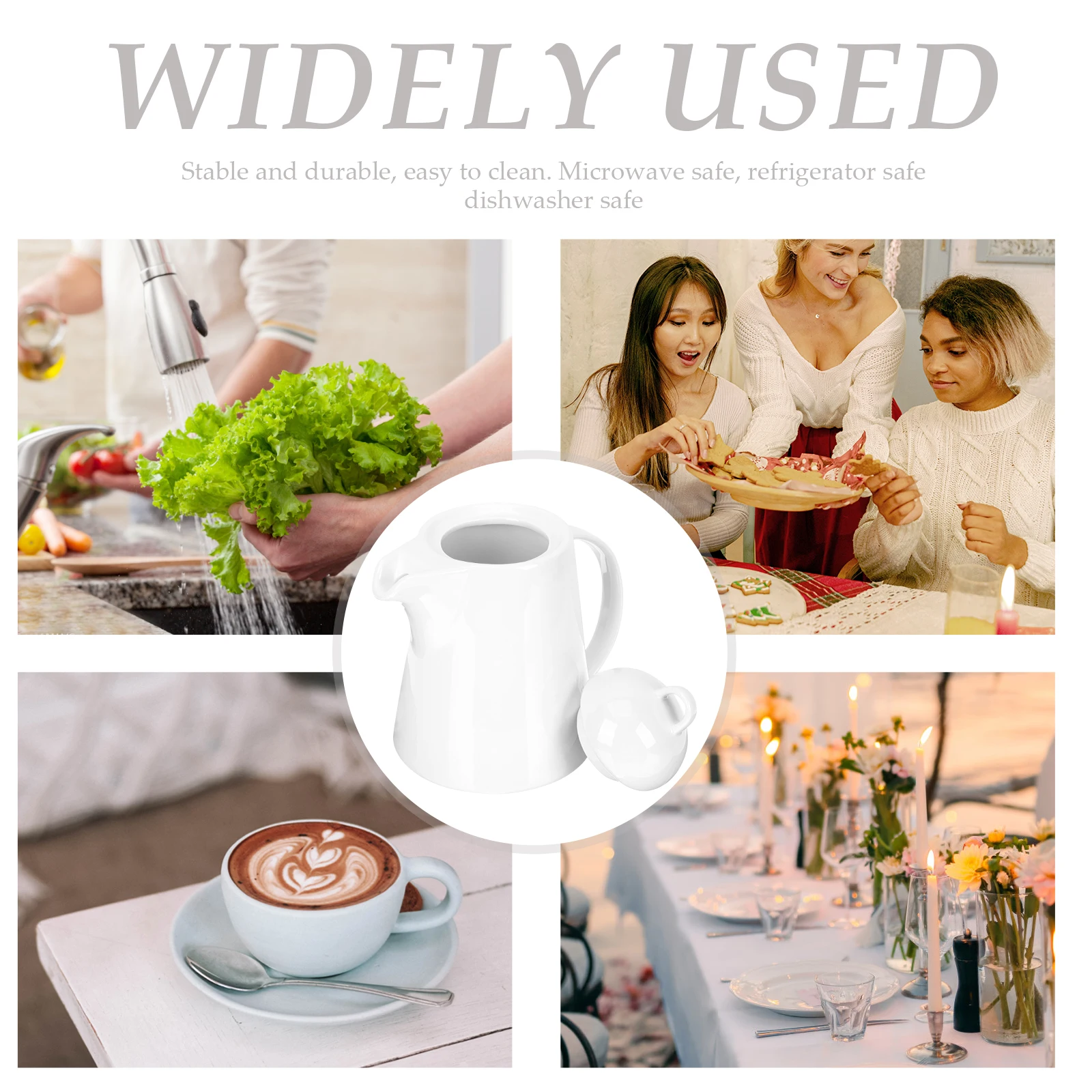 

Ceramic Coffee Pot Premium Material Coffee Kettle with Anti-Hot Handle for Kitchen Restaurant Home Office Tea Kettle