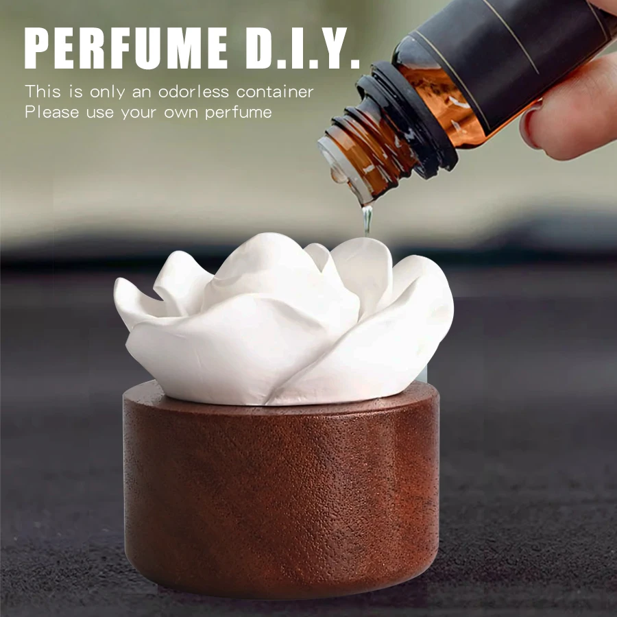 Odorless DIY perfume stone flower ornaments home aroma diffuser living room aroma car air fresheners decorations fragrance women