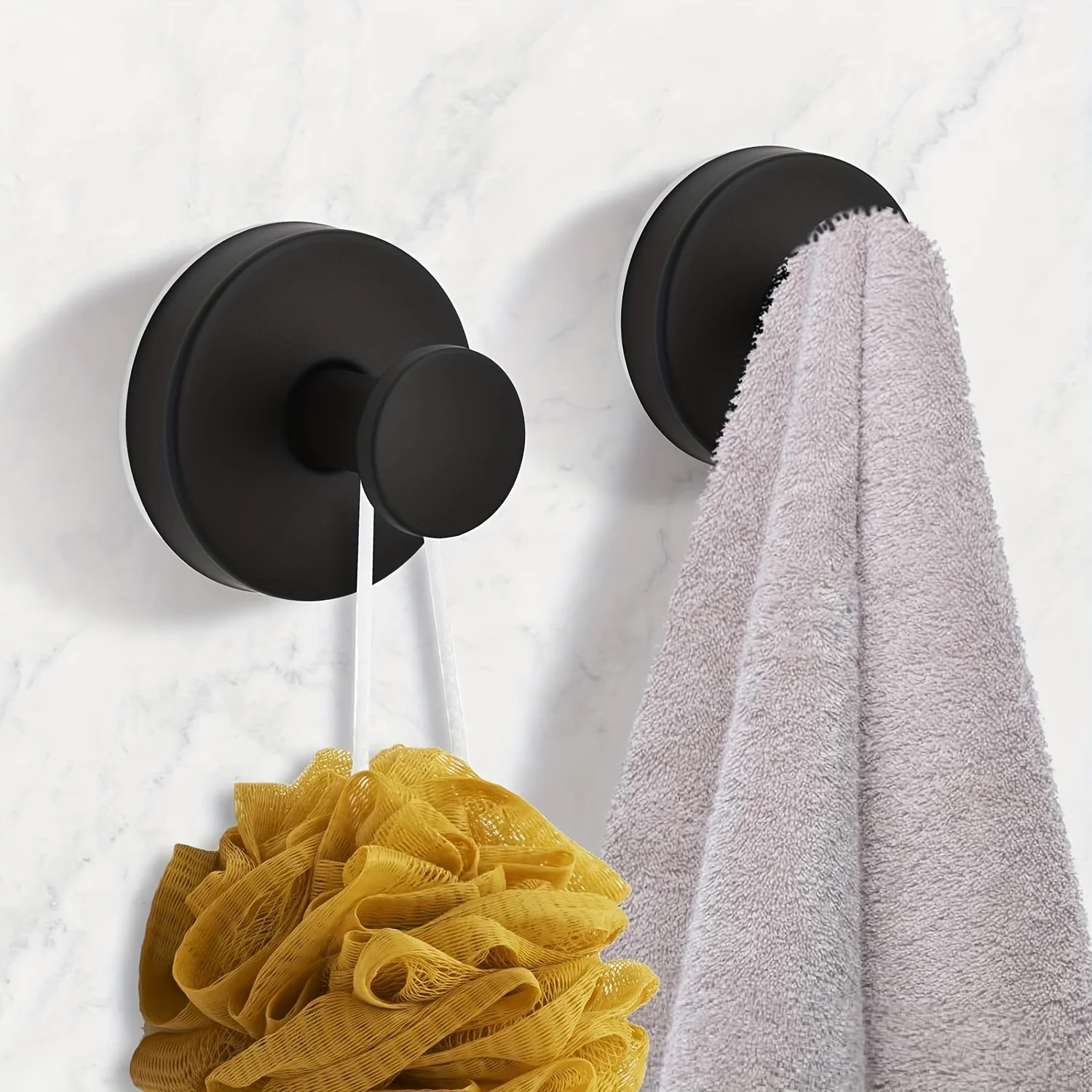 1/2pcs Suction Cup Hooks for Shower, Bathroom Hanging Towels Robe Loofah Hook, Mounting On Glass Shower Doors, Tile, Mirrors