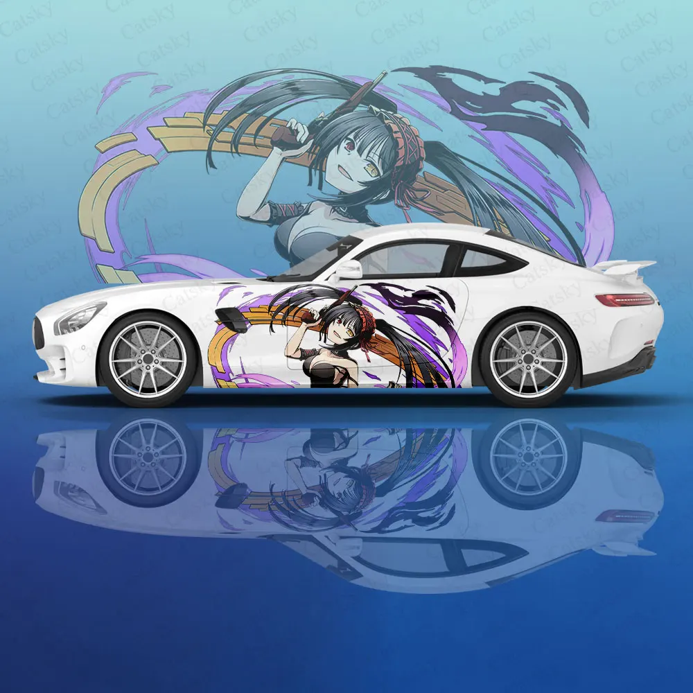 Date A Live anime Car stickers ita car tuning racing vinyl decal wrap side graphics car door sticker side decal sticker