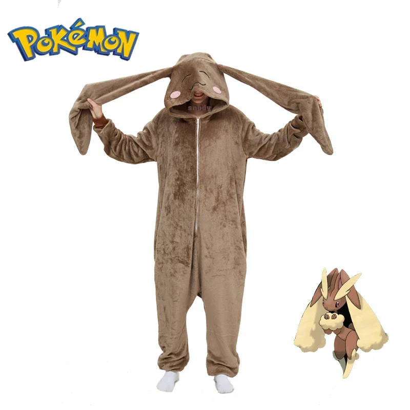 pokemon-cosplay-costume-lopunny-cartoon-onesies-full-body-pajama-animal-one-piece-christmas-homewear-halloween-winter-kigurumi