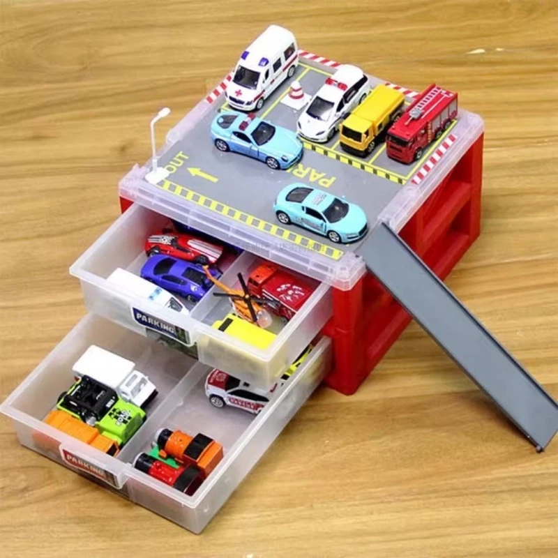 Mini Auto Modelle Auto Garagen Spielzeug Spaß Parkplätze Lagerung Boxen Legierung Luxus Sammlung Modelle Kinder Baby Geschenke