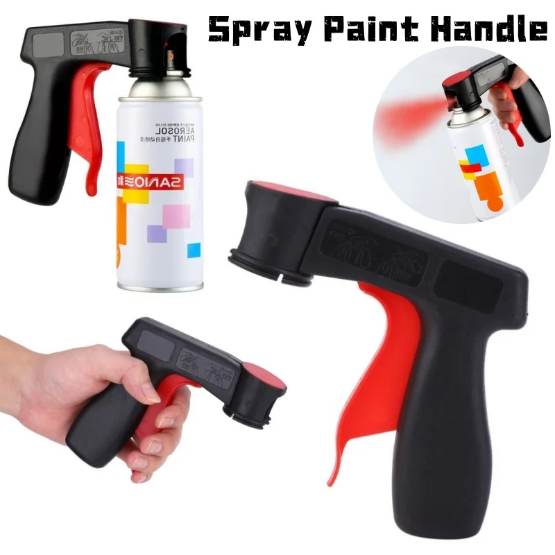 1PCS Polishing Paint Spray Gun Adaptor Instant Aerosol Trigger Handle Plastic Universal Reusable Cars Maintenance Care Tool