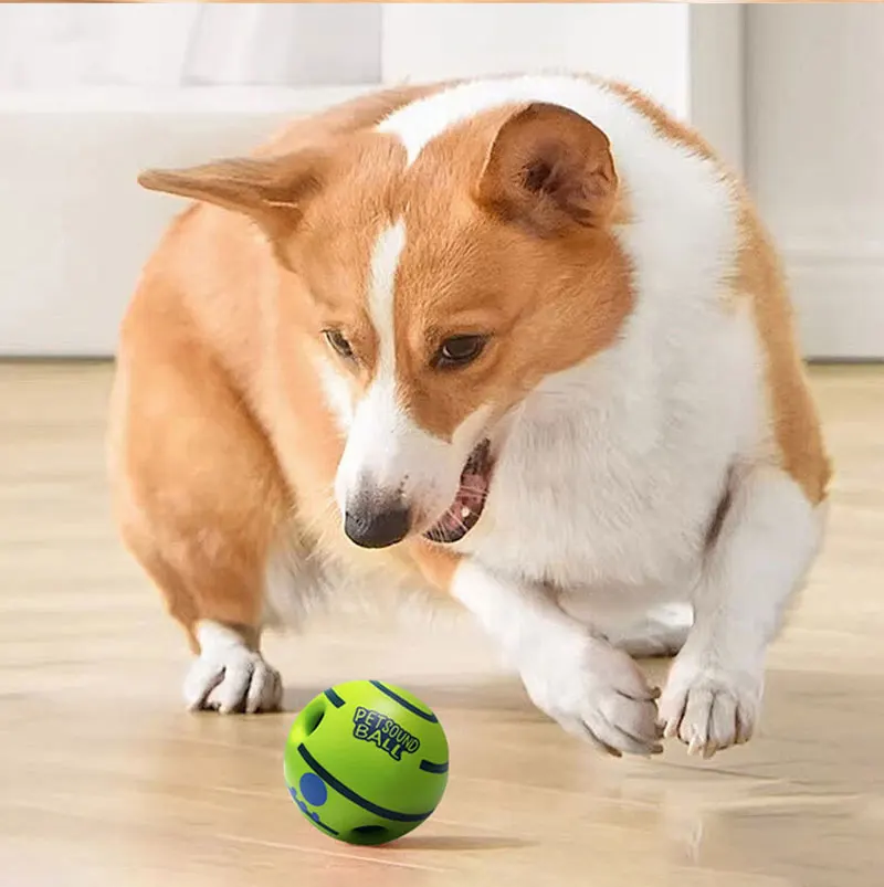 Wobble Wag Giggle Glow Ball, interaktives Aufmerksamkeitsspielzeug für Hunde, lustiger Giggle-Sounds-Ball, wenn gerollt oder schüttelt ist für den Spaß von Hunden – Detail 6