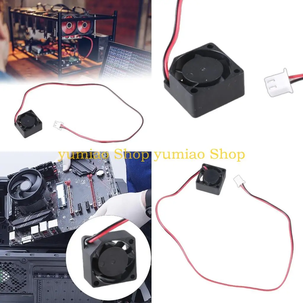 

587B Efficient 2x2x1cm Cooling Fan with XH2.54 2010 Small Hydraulic Bearing Fan for Notebooks Laptops Computer
