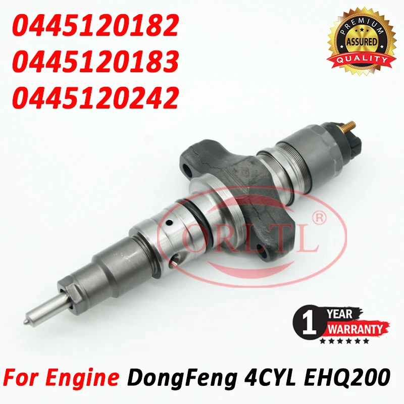 

0445120182 High Pressure Common Rail Injector 0445120183 Diesel Injection Nozzle 0445120242 For Engine Dongfeng 4CYL EHQ200