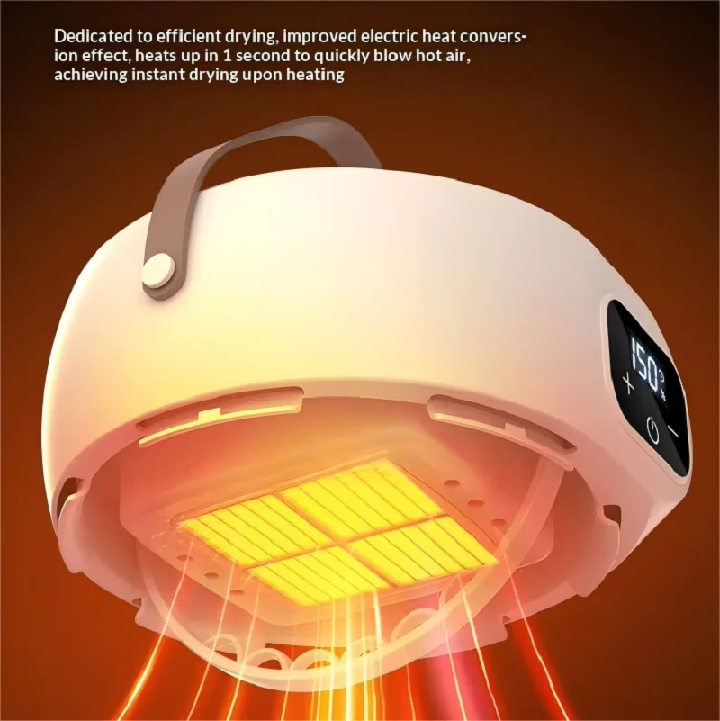 HOMEFISH New Home Mini Dryer Dorm Room Portable Quick-Dry Hanging Foldable Smart Timer Dryer image 3