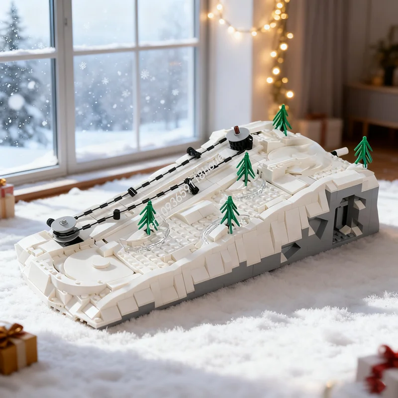 780 pz MOC Lavoro Sci Hill Seasonal Christmased Modello di Costruzione Regalo Di Natale Blocchi Architettura Assemblare Giocattolo FAI DA TE Mattoni Per Bambini