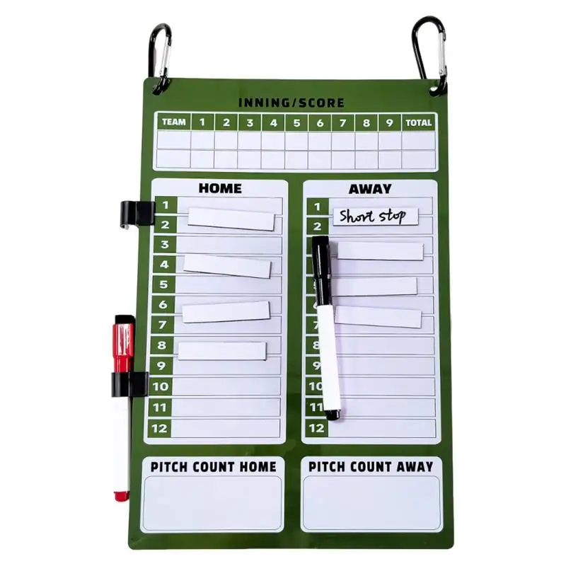 

Baseball Board For Coaches Erasable Baseball Board For Dugout Double-Sided Softball Clipboard Magnetic Teaching Guidance For