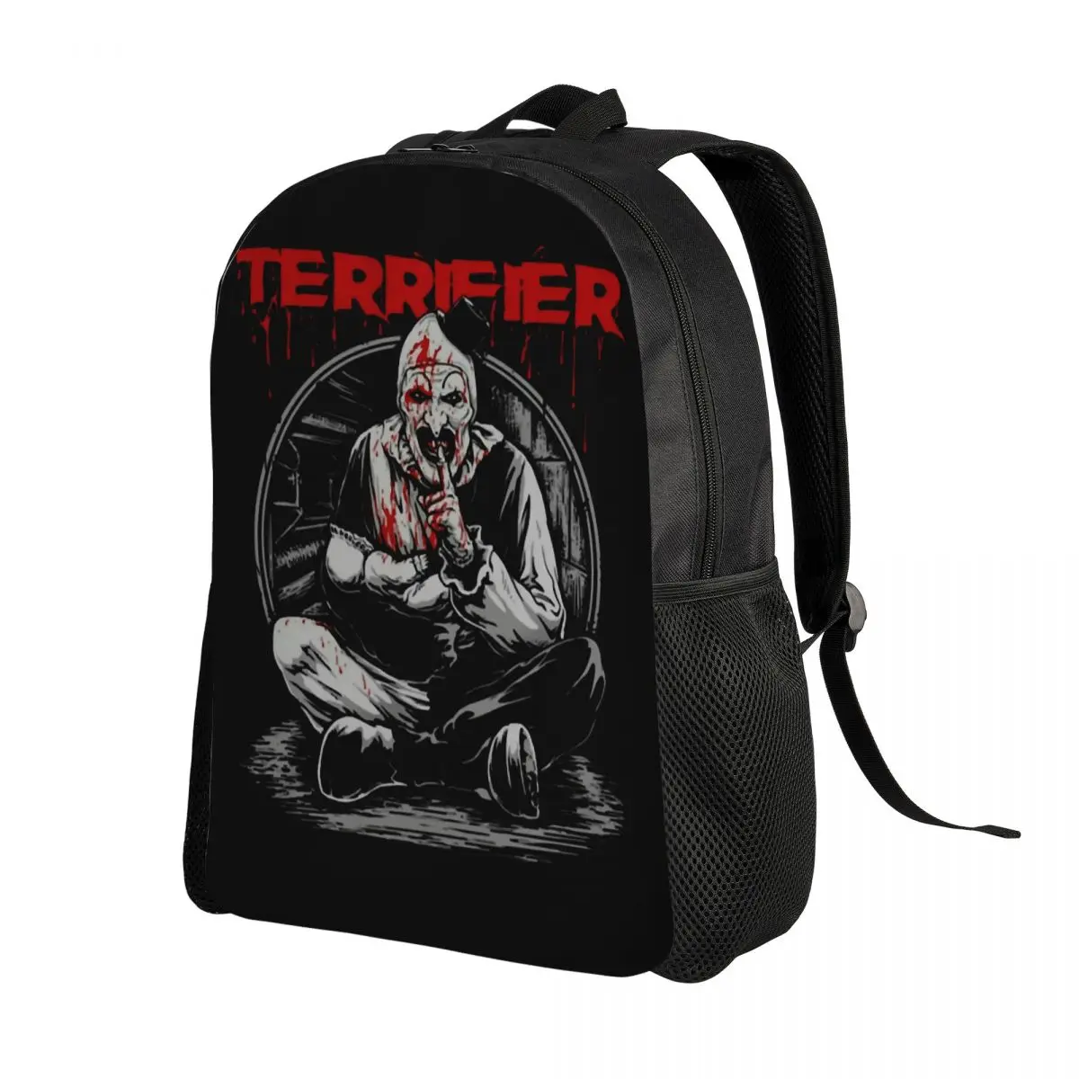 Horror Halloween Movie Terrifier Clown Laptop Backpack Men Women Fashion Bookbag for School College Student Bag