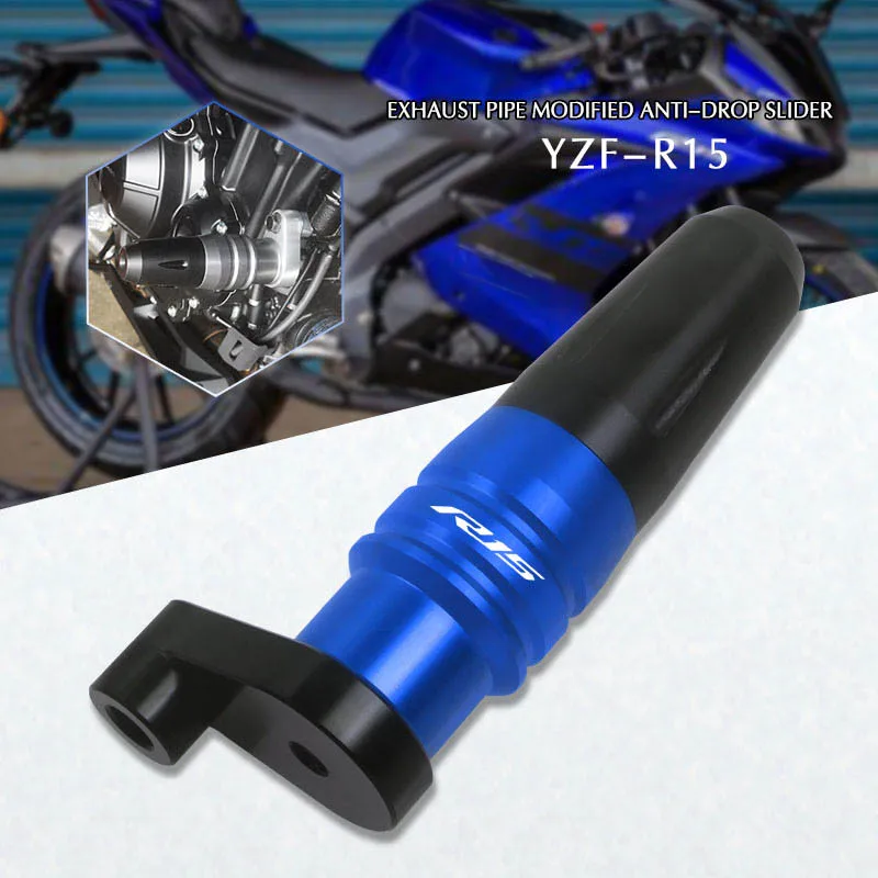 Motorcycle CNC Frame Crash Pads Exhaust Sliders Crash Protector For YZF-R15 V3 YZF R15 V3 2017-2021