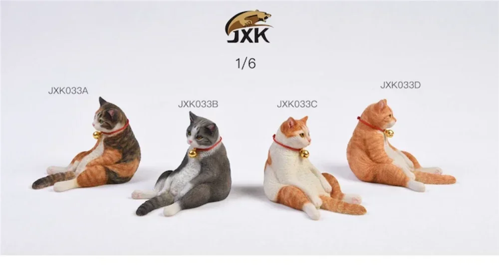 

JXK 1:6 Scale Shorthair Cat Figure Lazy Pet Sofa Healing Felidae Animal Collector Toy Resin Desktop Decoration Gift