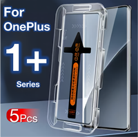 5Pcs For OnePlus 13 12 11 10 9 8 Ace 3 2 Pro One Plus 1+ Toughened Glass Screen Protector Protective With Install Kit