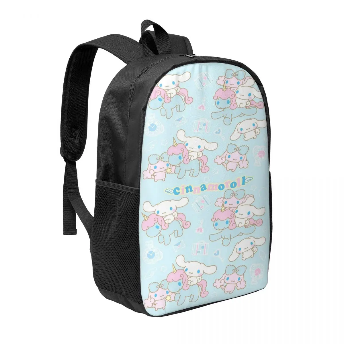 Custom Anime Cartoons Cinnamoroll Backpacks Men Women Basic Bookbag for School College Bags