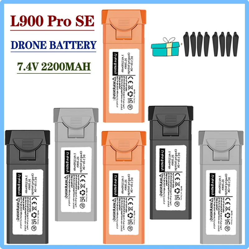 L900 Pro Se Battery 7.4V 2200mah for L900 Se Max Rc Drone Battery For Accessories Quadcopter RC Plane Parts Drone Accessories