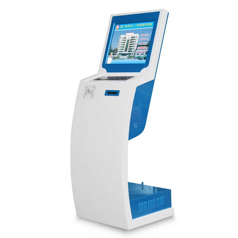 NFC-kaartlezer ATM-machine Automatische geldterminalkiosk 21,5 inch zelfbedieningsbetalingskiosk met
