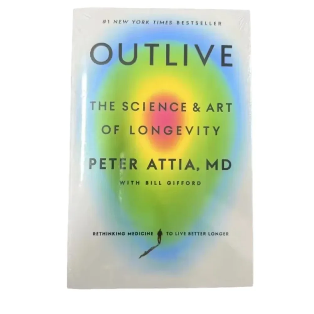 Outlive By Peter Attia The Science And Art Of Longevity Paperback Book In English Knowledge Adult Children Birthday Gift