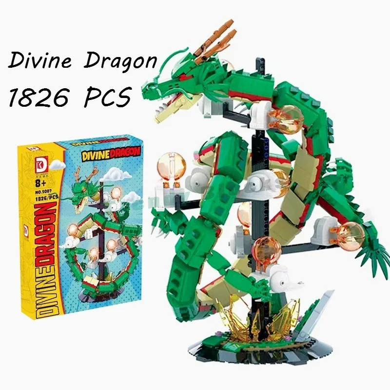 

1826PCS Creative Anime Divine Dragon Building Blocks,Movable Idea Decor Assemble DIY Bricks Toys Children Adults Collection Gift