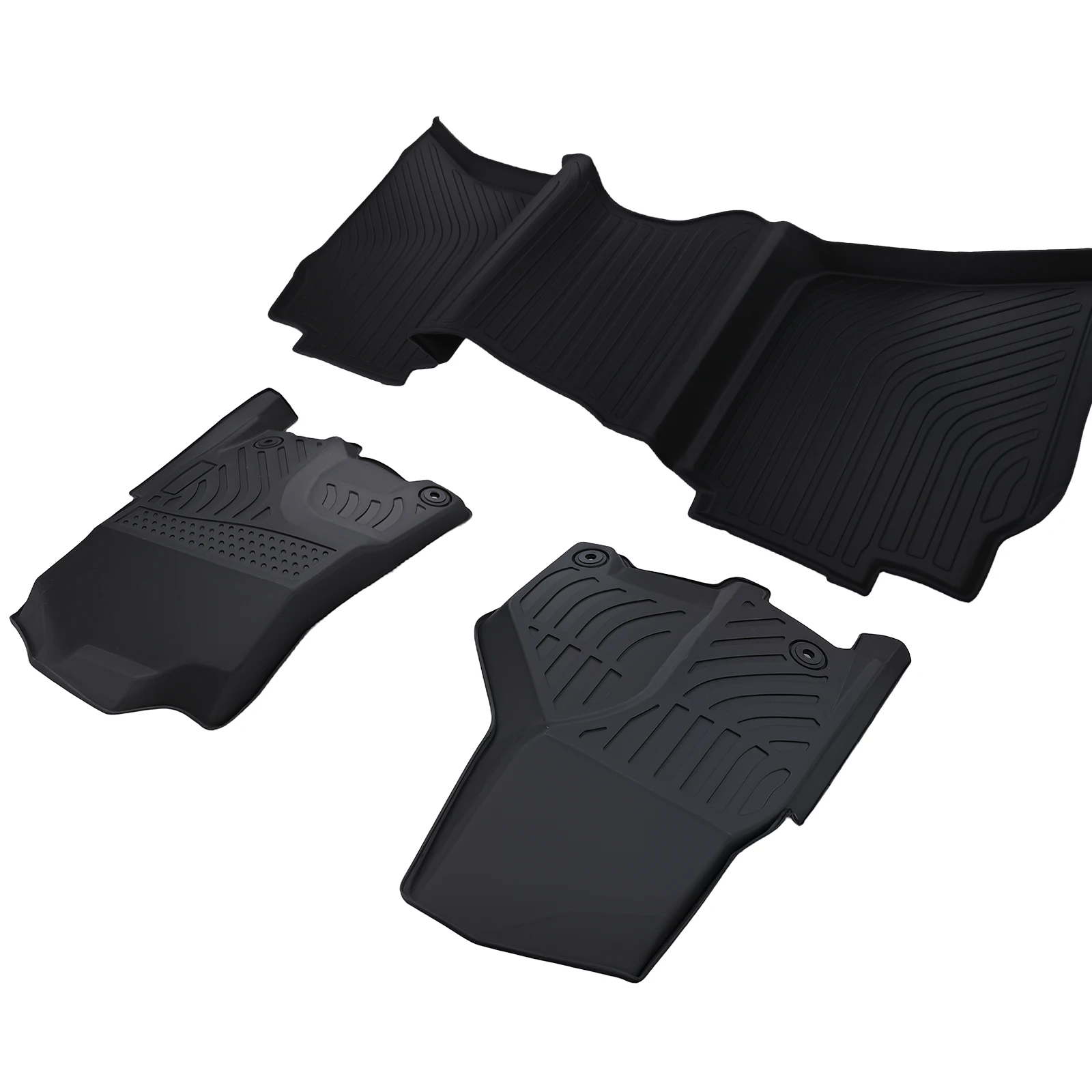 

Black TPE Floor Mat Liners for Dodge Ram 1500 Extended Cab 2012-2023 Set