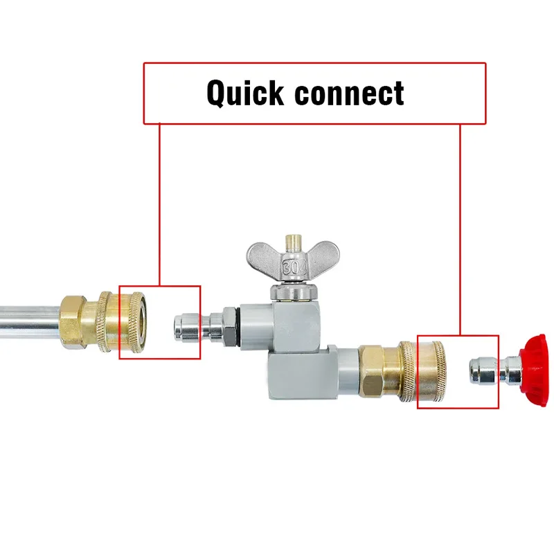 360° rotating adjustable nozzle 1/4 Inch Quick Connect Universal nozzle Car Wash 5 Spray Nozzle for high Pressure Washer Parts