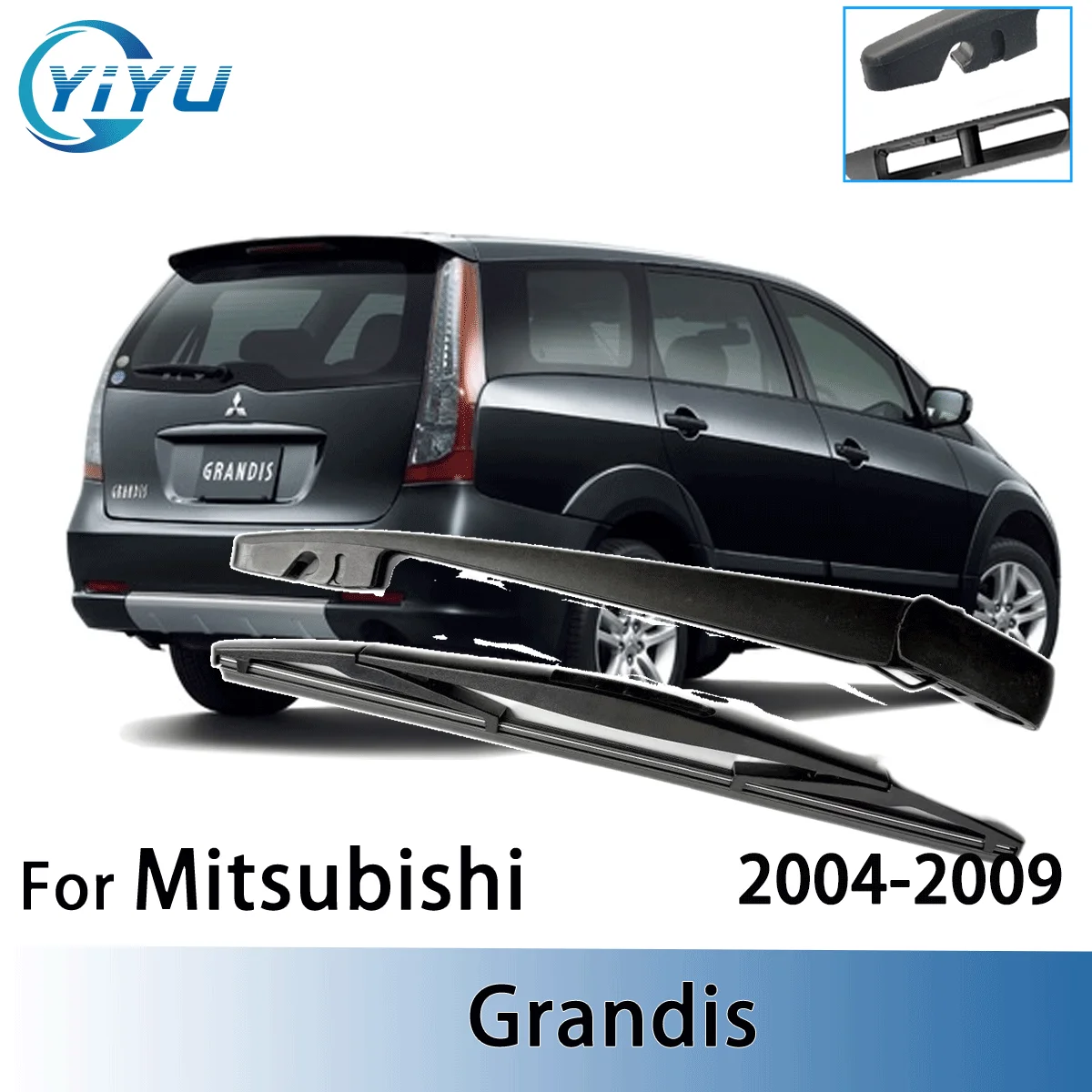 

1/2 шт., комплект рычагов стеклоочистителя заднего стекла для Mitsubishi Grandis 2004-2009, щетки для дворников лобового стекла