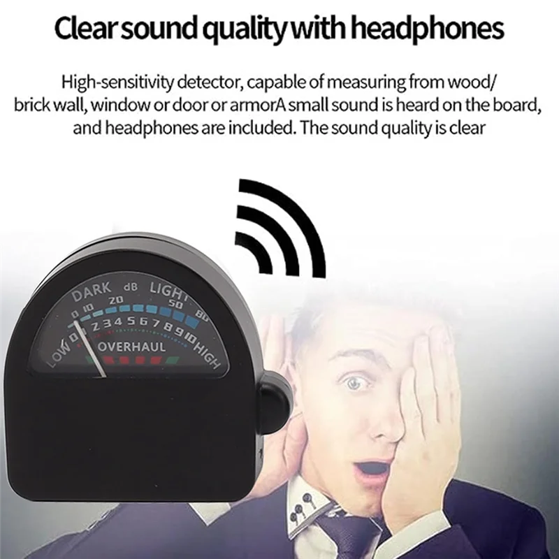 A003 ผนังท่อเครื่องตรวจจับการรั่วไหล Clear Sound Sensitive อุปกรณ์น้ํารั่วใต้ดินท่อน้ํารั่วสําหรับ Home