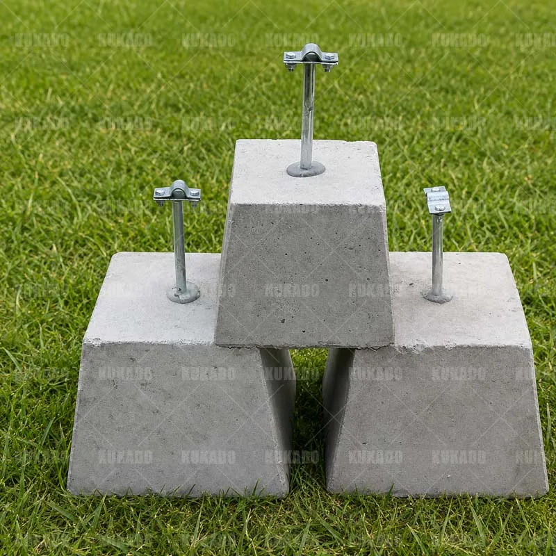 150×150×120mm Prefabricated Cement Lightning Protection Pier Mold, Solar Photovoltaic Lightning Belt Support Concrete Plastic Fo