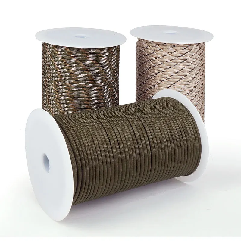 Angitu مختلط اللون 4 مللي متر Paracord 550 كم 7 السواحل الأساسية ل لوحة مفاتيح بمنفذ USB كابل في الهواء الطلق البولي بروبلين Paracord حبل Surviva