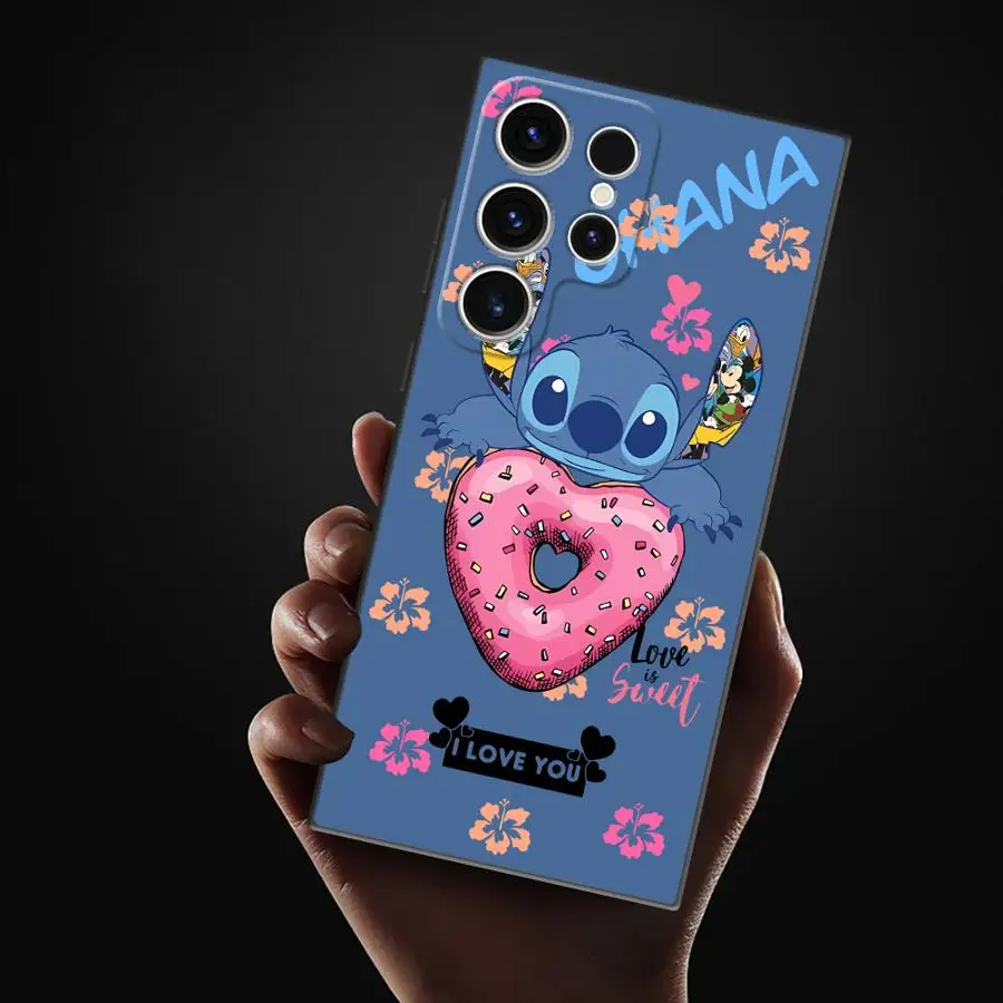 Disney Stitch Funny Phone Case for Samsung Galaxy S22 Plus S21 5G S21 FE S24 S25 Ultra S20 S23 Ultra S22 Ultra Cover